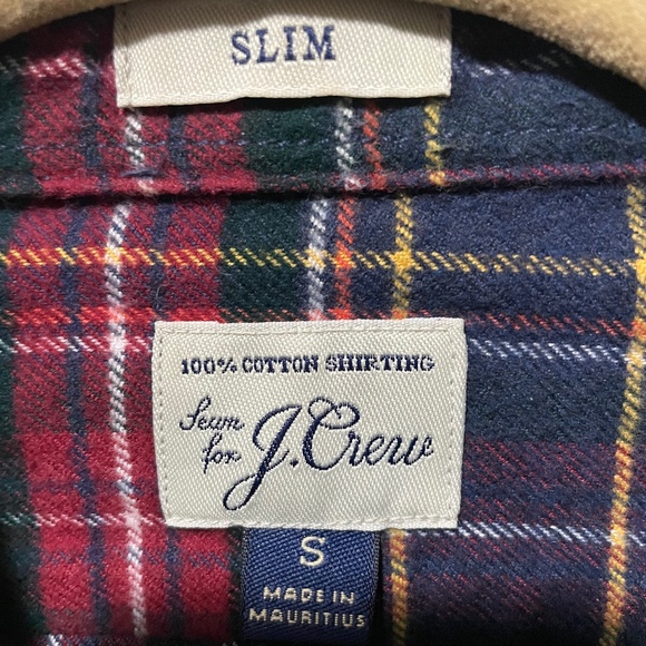 J.Crew Slim Fit Cotton Flannel Suede Elbow Patch Shirt in Mens Small - Picture 6 of 7